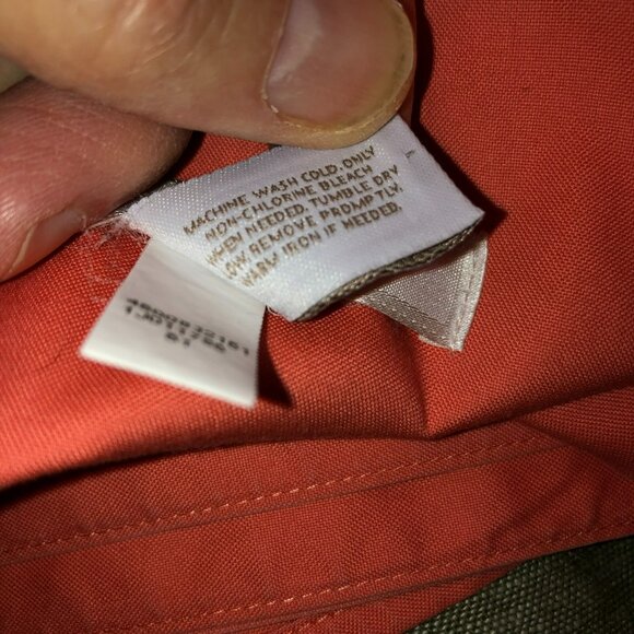 Chicos Shirt Salmon 3/4 Sleeve Button Down Size No Iron Top Size XXL 4 Cotton - Picture 7 of 9